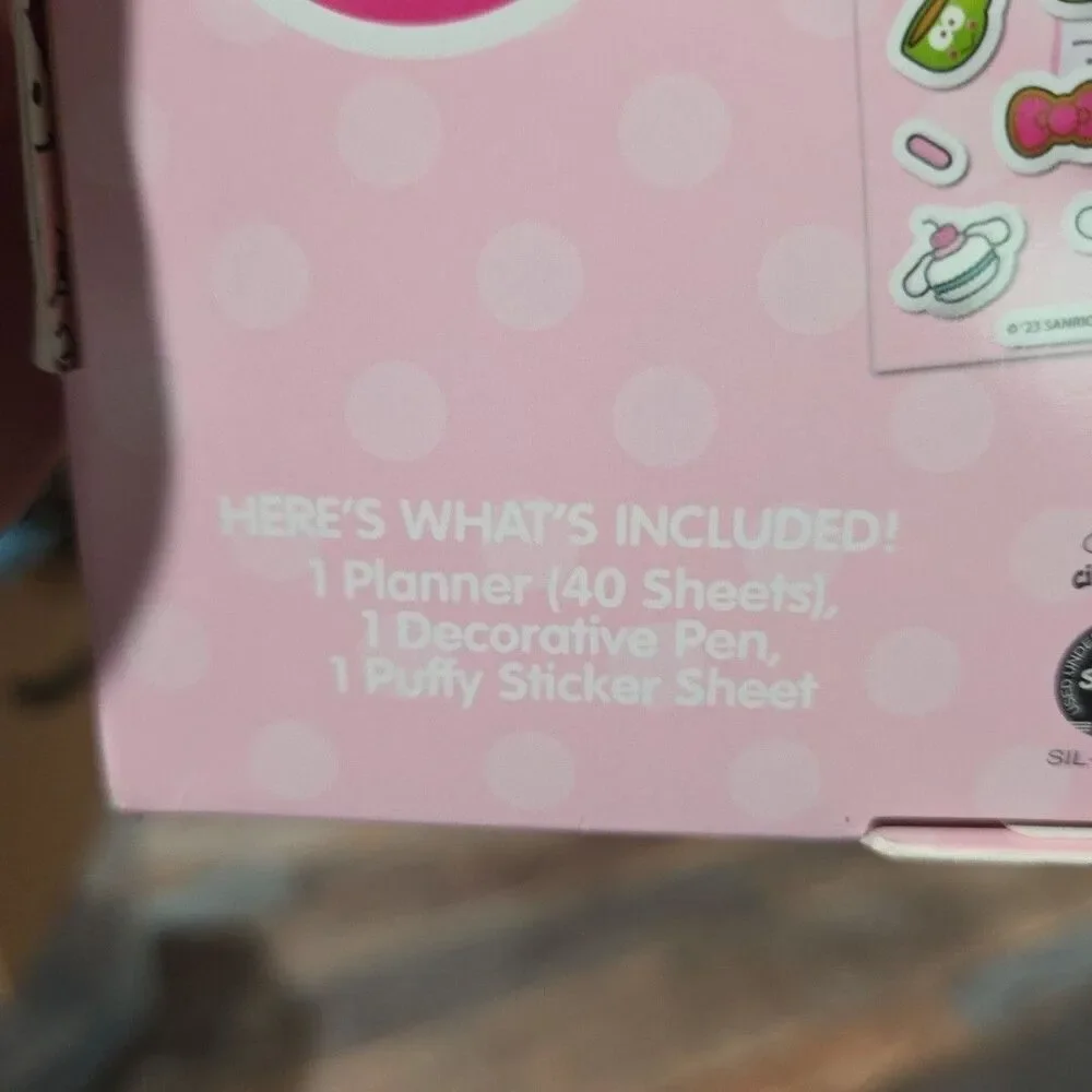 Sanrio Hello Kitty + Friends Personalized Planner Set w/Pen + Stickers New B18